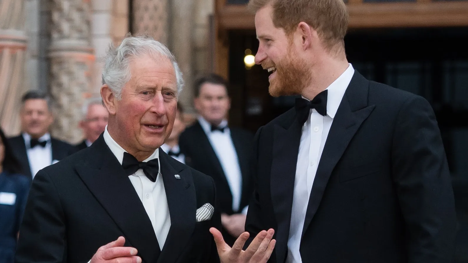 King Charle with Prince Harry